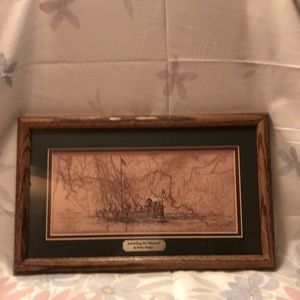 Vintage Lewis & Clark Ascending the Missouri by Brian Morger - 15.25x9.25